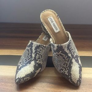 Steve Madden Snake Print Mule